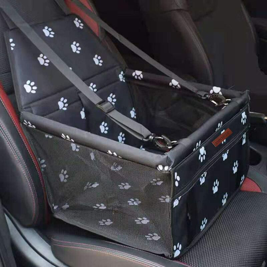 Dog and Cat Carrier Bag with Booster, Breathable Pet Car Bag, Dog and Cat Seat Belt (Legs)