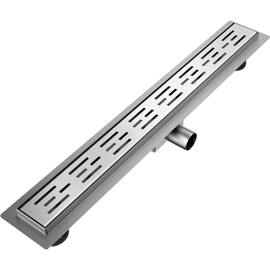 Emke - Shower Drain Linear Drain Invisible Linear Floor Shower Drain, Stainless Steel Drain with Odor Stop and Hair Strainer, High Flow Capacity
