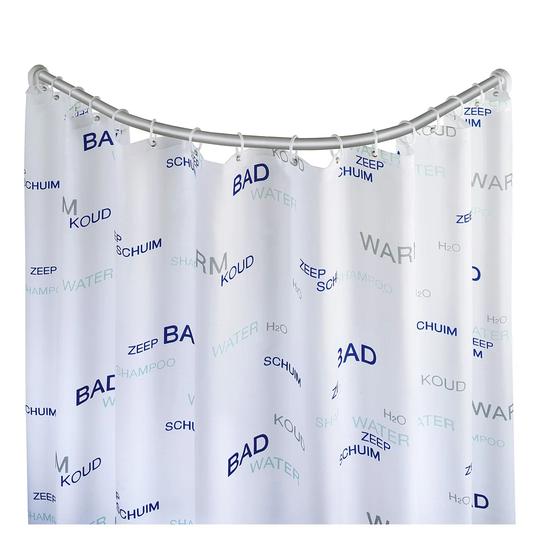 Nevin 90cm Curved Fixed Shower Curtain Rail