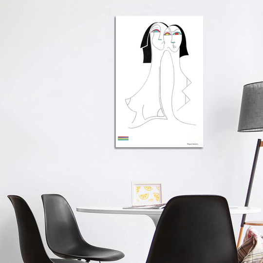 Les Inséparables by Hildegarde Handsaeme - Wrapped Canvas Graphic Art