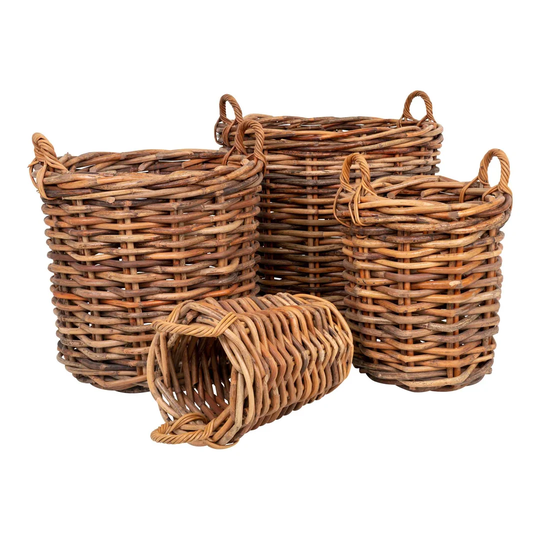 Burton Rattan 4 Piece Basket Set