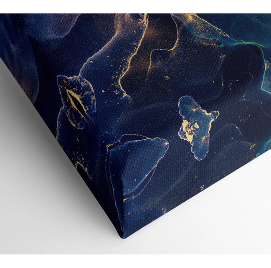 Deep Ocean World Glitter - Wrapped Canvas Painting