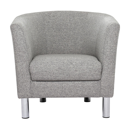 Cleveland Armchair in Nova Light Grey - Nova Light Grey