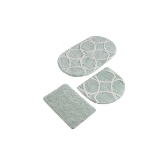 Pettegrow 3 Piece Oval Bathmat