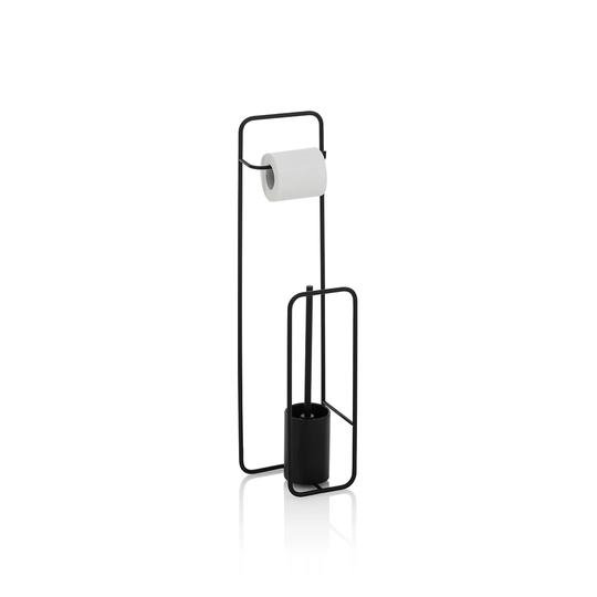 Quesnel Free-Standing Toilet Roll & Brush Holder