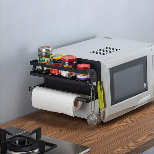 Magnetic Storage Organizer with Paper Towel Holder - Livingandhome