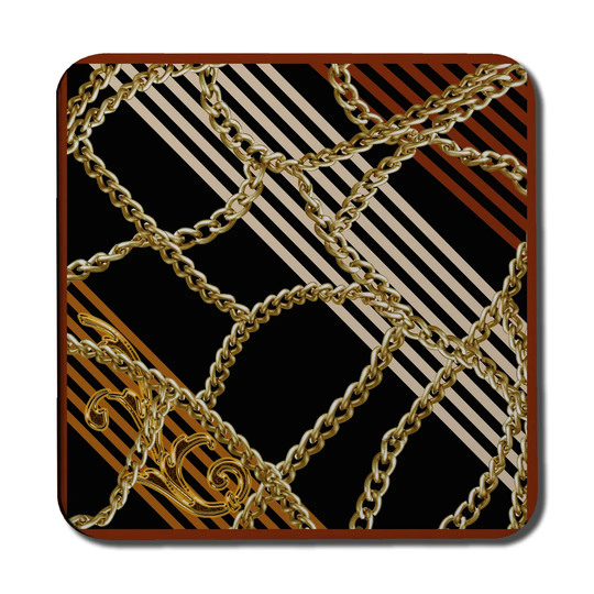 Chains and Stripes Coaster