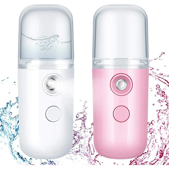 Sunflowergb - 2 Pieces Facial 30ml Mini Portable Sprayer Handy Face Mist Sprayer Moisturizing Mist Sprayer usb Atomization Machine