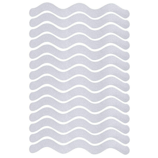 Betterlife Non-Slip Shower Stickers 24 pcs Safety Bathtub Strips Adhesive Stickers with Premium Quality Scraper for Bathtub Shower Stairs