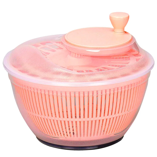 Trumbull 5 Ltr Large Salad Spinner Vegetable Veg Leaf Dryer Drainer Plastic Colander Bowl