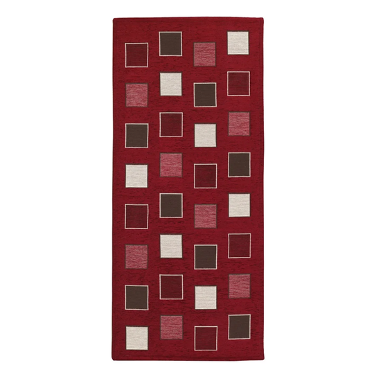 Carsten Hooked Red Rug
