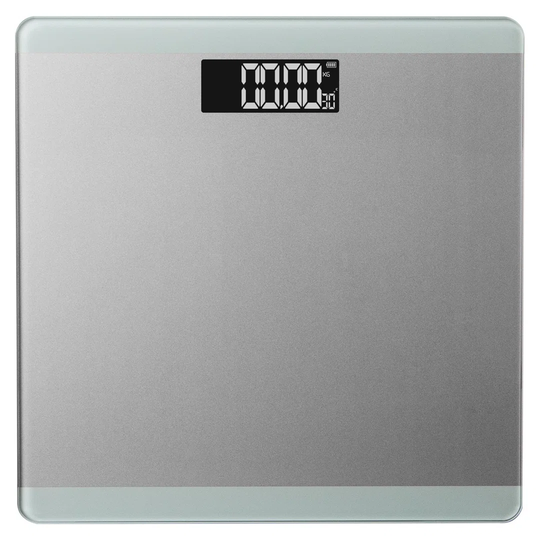 Symple Stuff 3in1 Digital Bathroom Scales With Step-on Technology, Max 180kg, Silver
