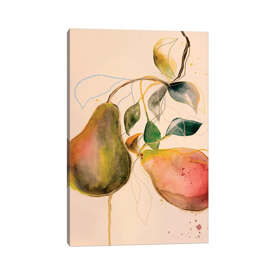 Pear I by Leigh Viner - Graphic Art on Canvas