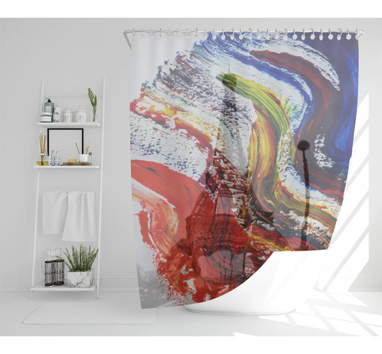 Dilraj Polyester Shower Curtain Set