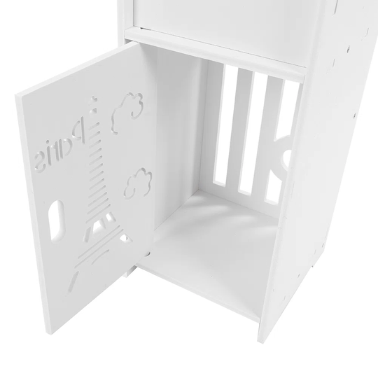 Elmfield 20Cm W x 120Cm H x 20Cm D Solid Wood Tall Bathroom Cabinet
