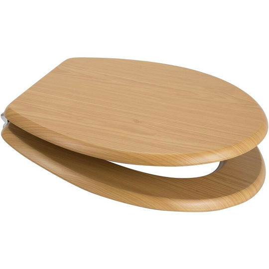 Antique pine mdf toilet seat - Oak - Accents