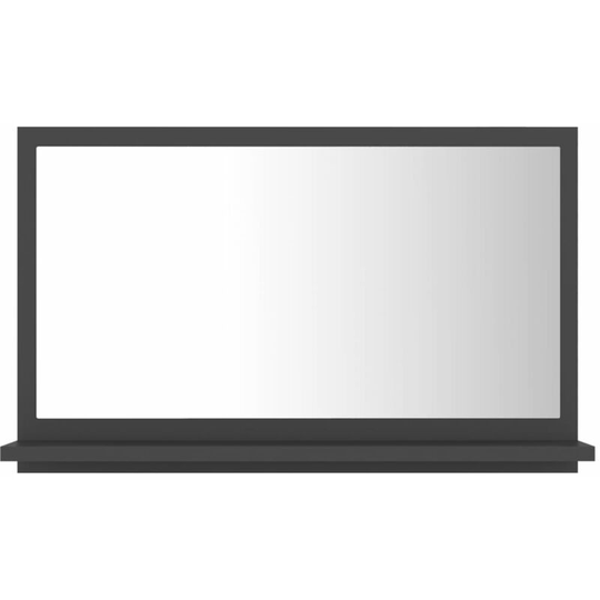Vidaxl - Bathroom Mirror Grey 60x10.5x37 cm Engineered Wood Grey