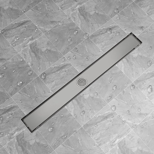 Linear Shower Drain 930x140 mm Stainless Steel VDFF04354_UK - Topdeal