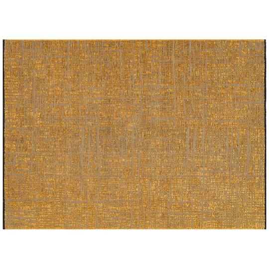 Makale Omaha Machine Woven Cotton Yellow Rug