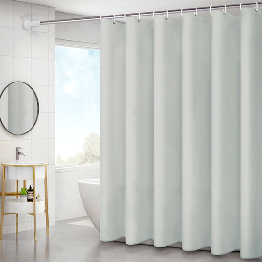 Solid Shower Curtain 6 x 6 ft Bath Curtains With 12 Metal Grommets and Hooks Waterproof peva Bathroom Curtains for Bathtub Showers,Green - Green