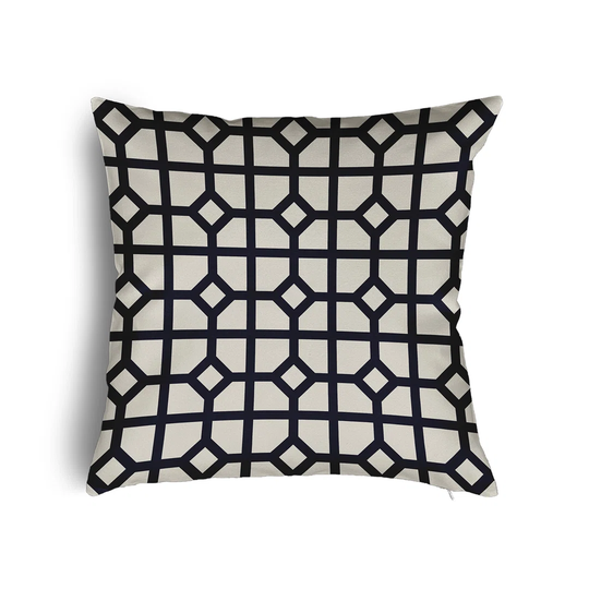 Traer Down Geometric Square Scatter Cushion with Filling