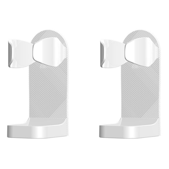 2 pieces of toilet black head suction stick shelf beauty instrument storage wash face brush wall bracket electric shaver holder (white)