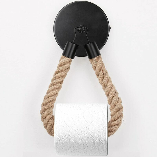 BlackVintage Toilet paper holder