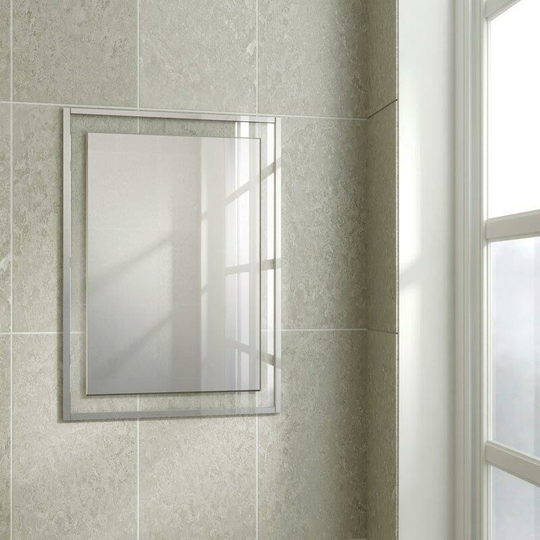 Georgia 50 Bathroom Mirror - 500mm Wide - 76060500 - Clear - HIB