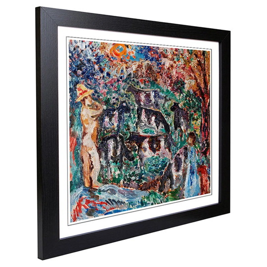 Cows by Nils von Dardel Framed Painting Print