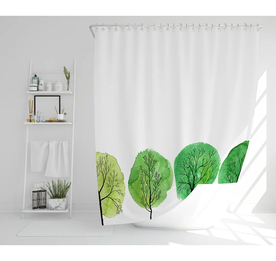 Elizzabeth Polyester Shower Curtain