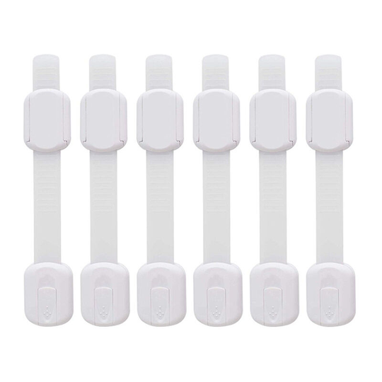 Perlerare - 6 Pack] Locks Latches Baby and Child Safety Latches On Cupboard, Cabinets, Drawers, Ovens, Fridges