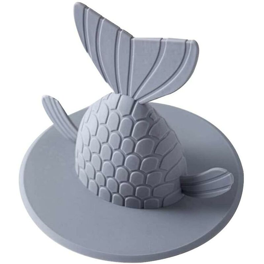 Ilovemilan - Tub Stopper Plug Cover Recyclable Fish Shape Bathtub Drain Stopper Drain Plug Cover 12cm