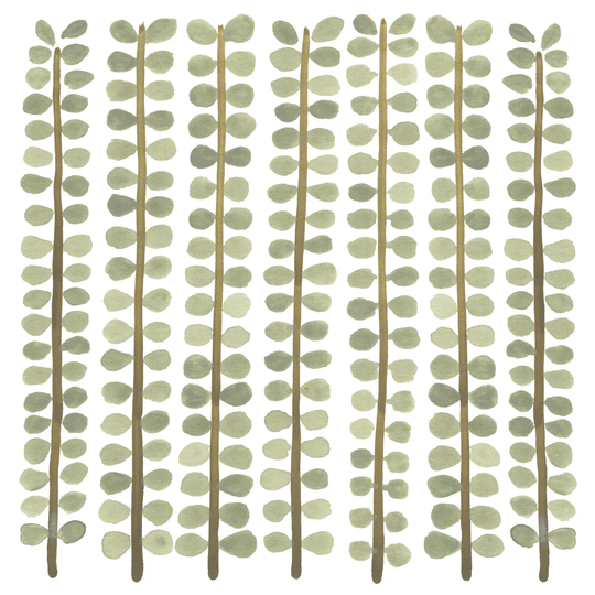 Greenery Motif III by June Erica Vess - Wrapped Canvas Painting