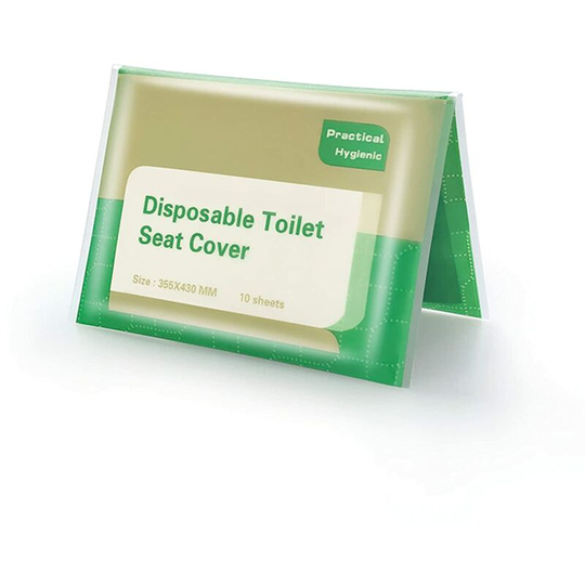 100 Disposable Toilet Seats - Biodegradable Paper Toilet Seats - Toilet Seat Protectors - Individually Wrapped