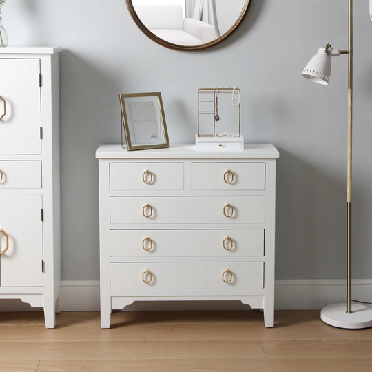 Madalynn 6 Drawer Bedside Table