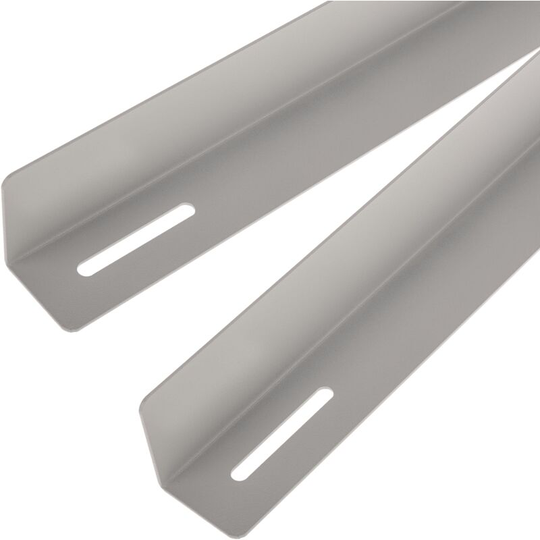 Fixed side guides for rack cabinet support 19 white 550mm - Rackmatic