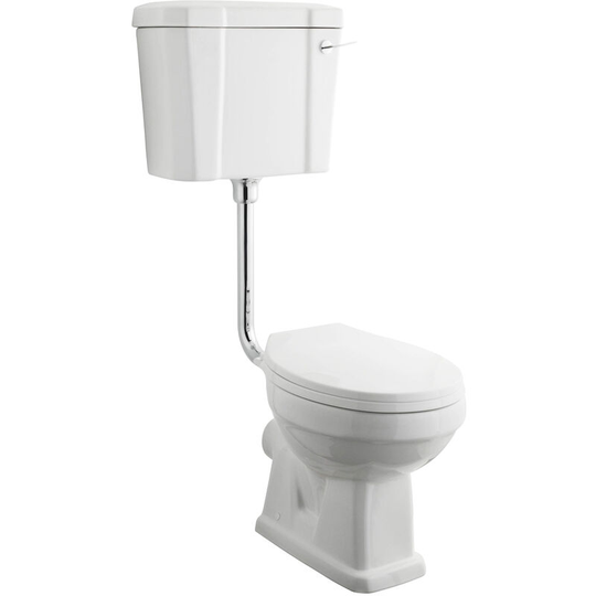 Hydros - Traditional Carlton Low Level Pan Including Cistern, Toilet Seat, Lever Flush - White
