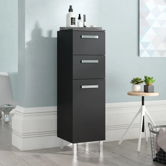 Quickset 311 30Cm W x 100.5Cm H x 33Cm D Tall Bathroom Cabinet