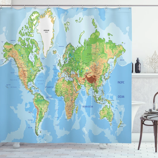 Aristotele Polyester Shower Curtain Set