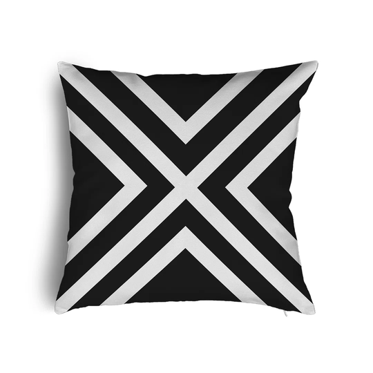 Trevorton Down Geometric Square Scatter Cushion with Filling