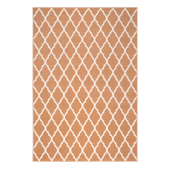 Cynthia Trellis Hooked Mustard Rug