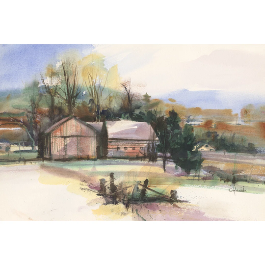 Fall in Connecticut - Wrapped Canvas Painting