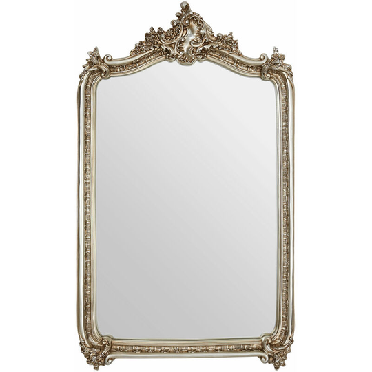 Premier Housewares - Wall Mirror Exquisite Ornate Design Gold Color Grand Wall Mirrors For Hallways Bedroom and Livingroom W89 x D13 x H150cm.