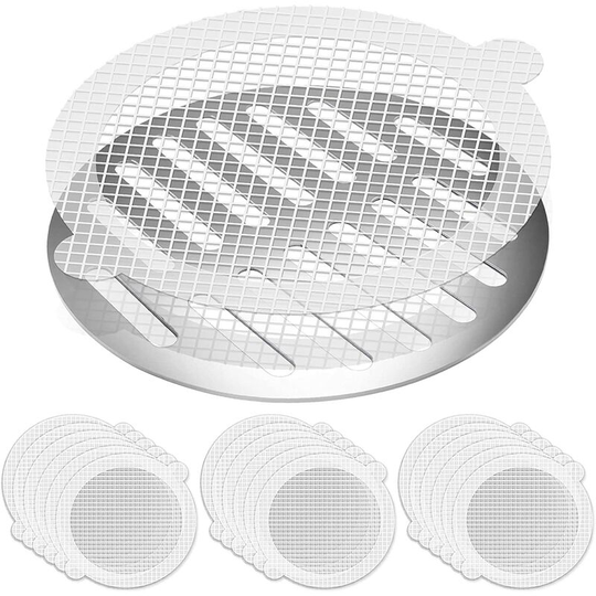 Pack of 25 Disposable Mesh Hair Catchers to Evacuate Hair from Bathtub or Kitchen