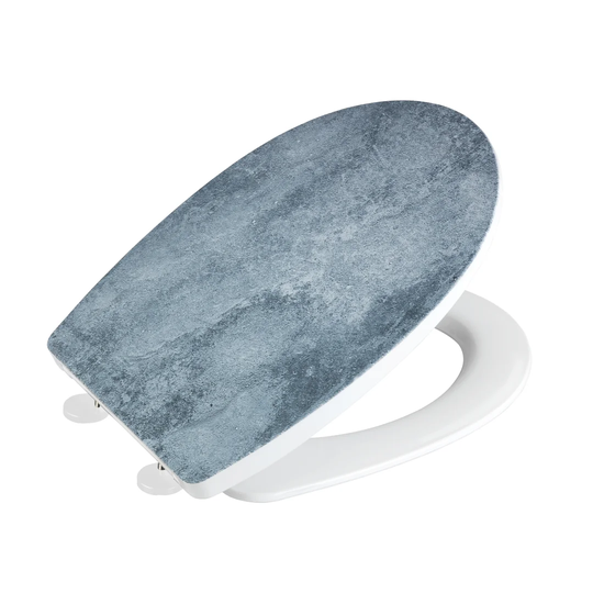 Cement Faversham Soft Close Elongated Toilet Seat