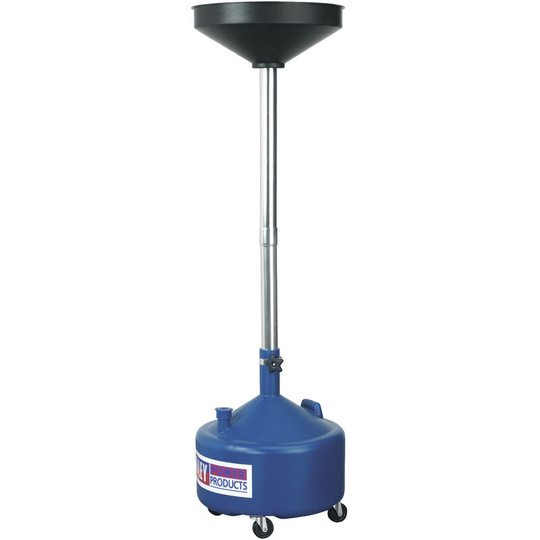 AK36D Mobile Oil Drainer 36L Manual Discharge - Sealey
