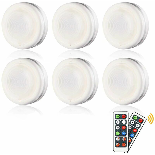 Cabinet Lighting Set 6 Piece rgb Under Cabinet Lighting Kitchen led Wireless Touch and Remote Control Color Dimmable Cabinet Light Cupboard Drink