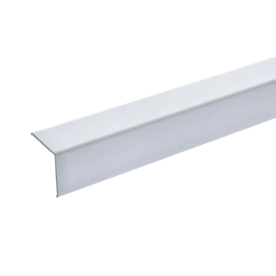 Metal 1.9 cm Thick x 2.5 cm Wide x 100 cm Length Corner Protection Bracket in White