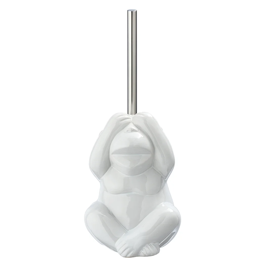 Monkey Free-Standing Toilet Brush & Holder