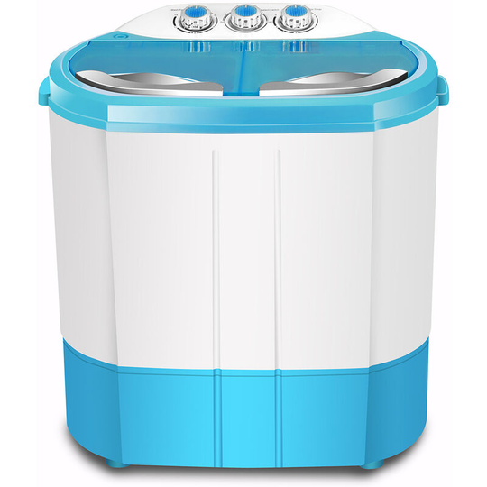 Cosvalve - Portable Twin Tub Washing Machine 4.5 kg Total Capacity Washer And Spin Dryer Combo Compact For Camping Dorms Apartments College Rooms 2.5